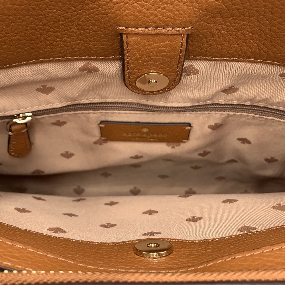 Kate Spade Leila Medium Triple Compartment Satchel Warm Ginger - Picture 12 of 16